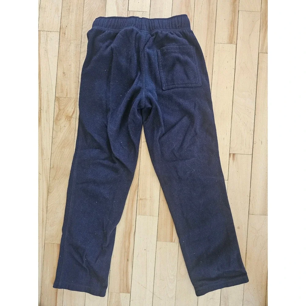 Gymboree Boys Navy Blue Fleece Lounge Pants Elastic Waist Pockets Size M 7-8